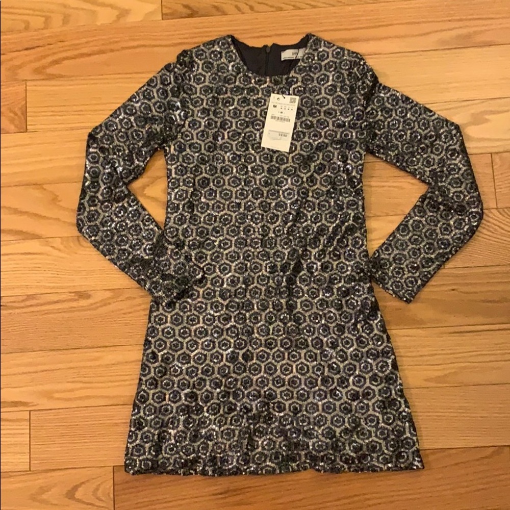 Zara sequin dress